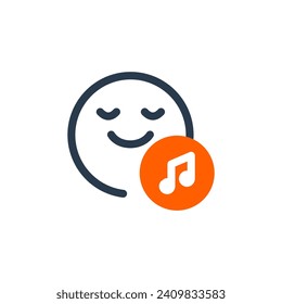 Ilustración del icono del vector de relajación para el sueño sereno