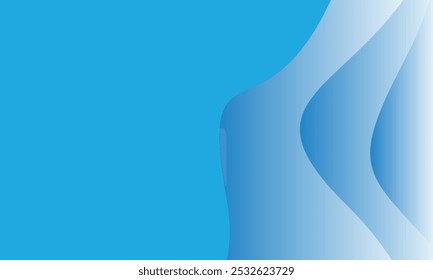 Calming Serene Blue Gradient Background with Smooth Transitions for Creative Design
