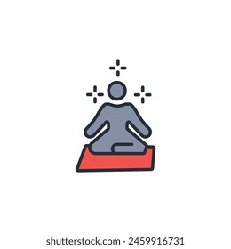 calmnees icon. vector.Editable stroke.linear style sign for use web design,logo.Symbol illustration.