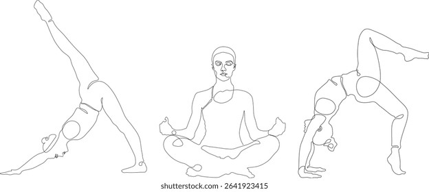 calmness, friendship day, friendship, fit, harmony, 25-30, active, group, fri̇en, friends, set, lineart, spa, contourline, design, line icon, position, practice, people, line art, silhouette, sport, s