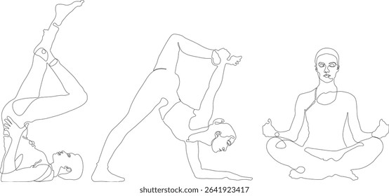 calmness, friendship day, friendship, fit, harmony, 25-30, active, group, fri̇en, friends, set, lineart, spa, contourline, design, line icon, position, practice, people, line art, silhouette, sport, s