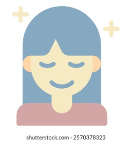 Calmness Wellness Mental Health icon illustration