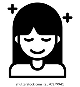 Calmness Wellness Mental Health icon illustration