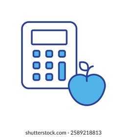 Calorie Count icon vector stock illustration