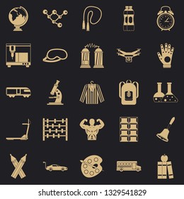 Calorie counting icons set. Simple set of 25 calorie counting icons for web for any design
