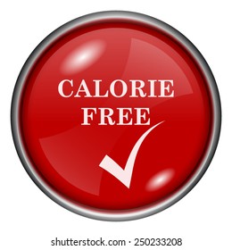 Calorie free icon. Internet button on white background. 