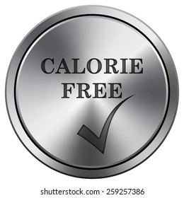 Calorie free icon. Internet button on white background. EPS10 Vector. 