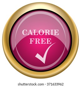 Calorie free icon. Internet button on white background. EPS10 vector.