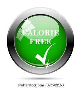 Calorie free icon. Internet button on white background. EPS10 vector.