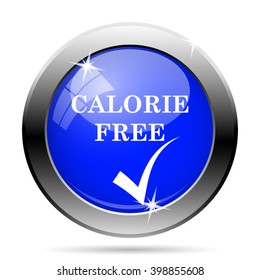 Calorie free icon. Internet button on white background. EPS10 vector
