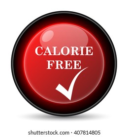 Calorie free icon. Internet button on white background. EPS10 vector