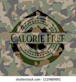 Calorie Free on camo texture