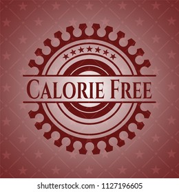 Calorie Free retro red emblem