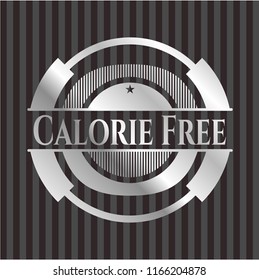 Calorie Free silvery shiny badge