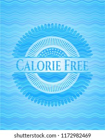 Calorie Free water emblem.