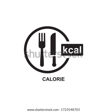 CALORIE ICON , ENERGY ICON VECTOR
