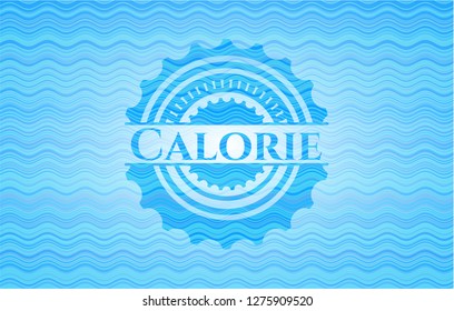Calorie water representation badge.