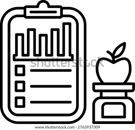 Calories Art vector Icon Design Illustration