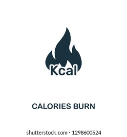 Calories Burn Icon. Premium Style Design From Fitness Collection. Pixel Perfect Calories Burn Icon For Web Design, Apps, Software, Printing Usage.