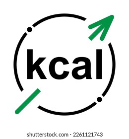 Calories healthy diet icon, nutrition food low sign, kcal zero web vector illustration .