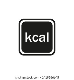 Calories icon. Kcal icon. Vector.