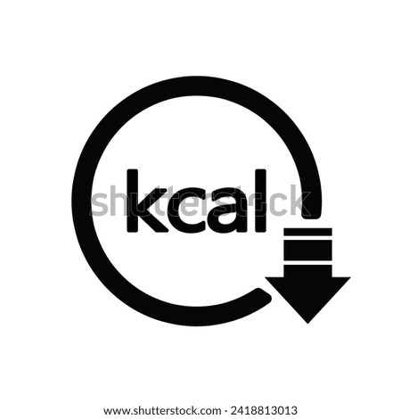 Calories icon. Kcal zero web vector illustration.