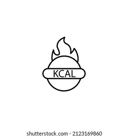 calories icons  symbol vector elements for infographic web