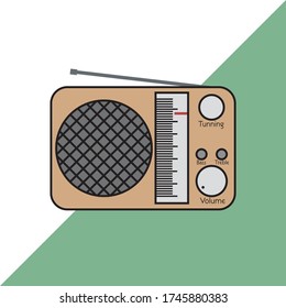 Calssic radio with analog and mono speaker
