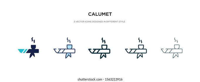 calumet icon in different style vector illustration. two colored and black calumet vector icons designed in filled, outline, line and stroke style can be used for web, mobile, ui