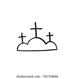 Calvary doodle icon