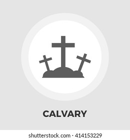 Calvary icon vector. Flat icon isolated on the white background. Editable EPS file. Vector illustration.