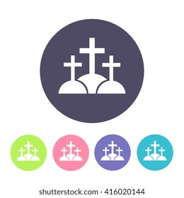 calvary icon. vector illustration