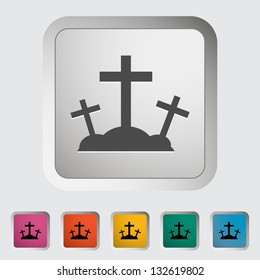 Calvary single icon. Vector illustration.