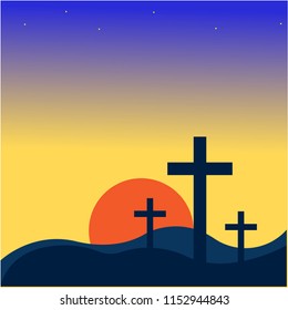 Calvary vector illustration