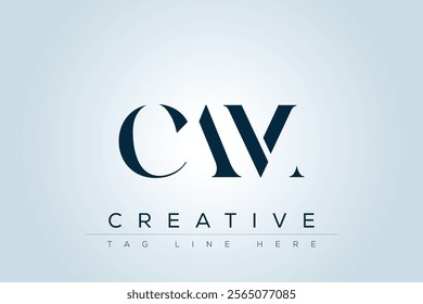 CAM abstract letter logo design. This logo is designed by three abstract letters.