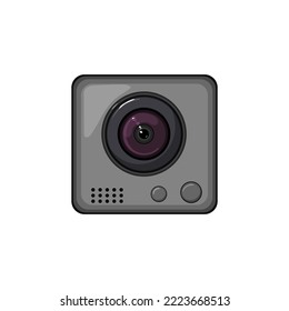 cam action camera cartoon. cam action camera sign. isolated symbol vector illustration