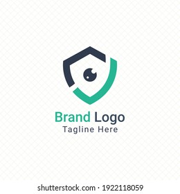 cam check shield secure security protection verified logo vector graphic design