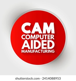 CAM - Computer Aided Manufacturing is the use of software to control machine tools in the manufacturing of work pieces, acronym concept background