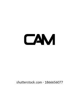 Cam Letter Original Monogram Logo Design Stock Vector (Royalty Free