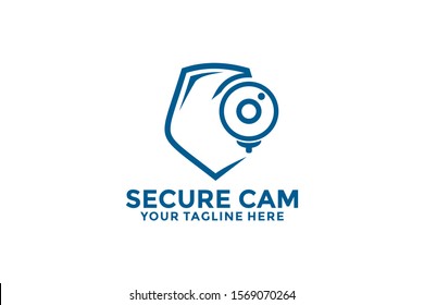 Cam Security Logo vector, cam logo design template