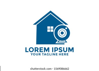 Cam Security Logo vector, Home Cam logo design template