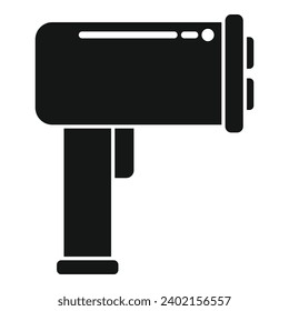 Cam speed radar icon simple vector. Office traffic cam. Vehicle gun