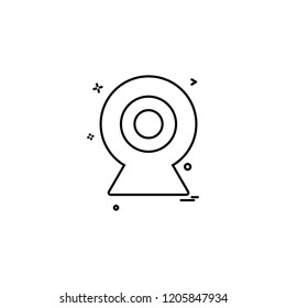 cam webcam camera video icon vector design
