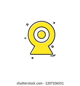 cam webcam camera video icon vector design