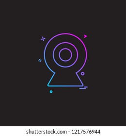 cam webcam camera video icon vector design
