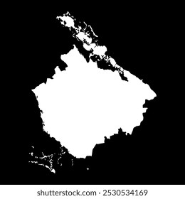 Camaguey province map, administrative division of Cuba. Vector illustration.