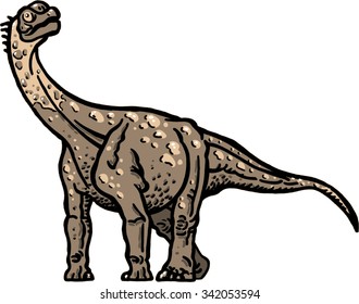 Camarasaurus dinosaur design illustration dragon of archeology