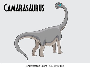 Camarasaurus dinosaur vector