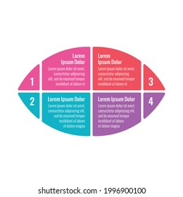 camber infographic template. four step informational template. web, internet, annual report, magazine infographic template