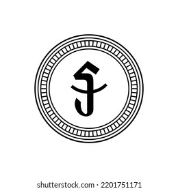 Cambodia Currency Icon Symbol. Cambodian Riel, KHR. Vector Illustration